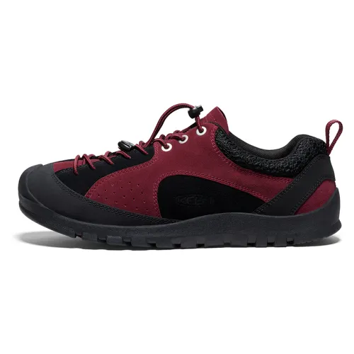 Keen x HIKING PATROL X Jasper Rocks Comfortable Round Toe Low top Mountaineering & Hiking Shoes Men's Burgundy