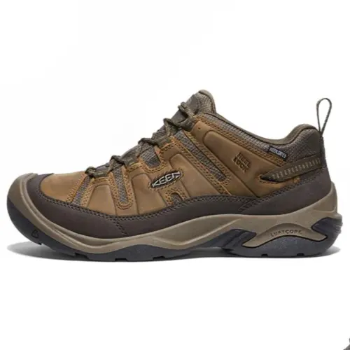 Keen Circadia Round Tip Slip Resistant Low top Mountaineering Hiking Shoes Men's Brown