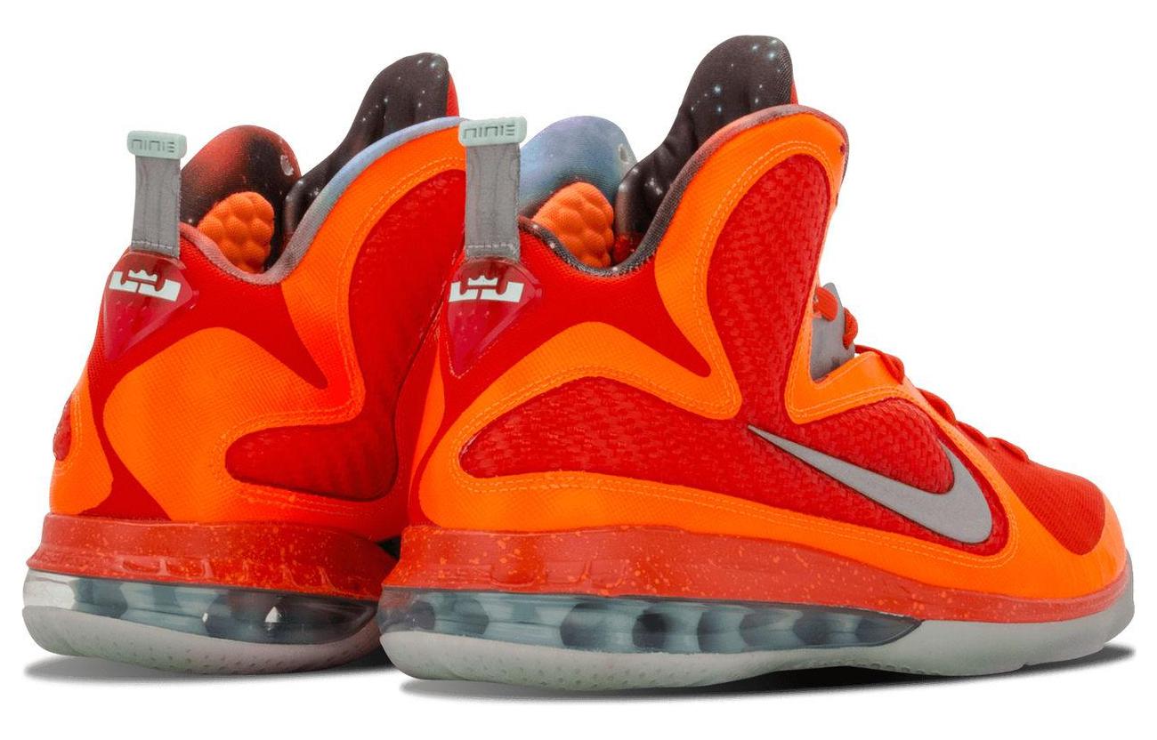 Мужские кроссовки Nike Lebron 9 Big Bang AS (оранжево-желтые) — фото 3