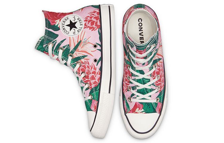 Кеды Converse Chuck Taylor All Star Hi (розово-зеленые) — фото 5