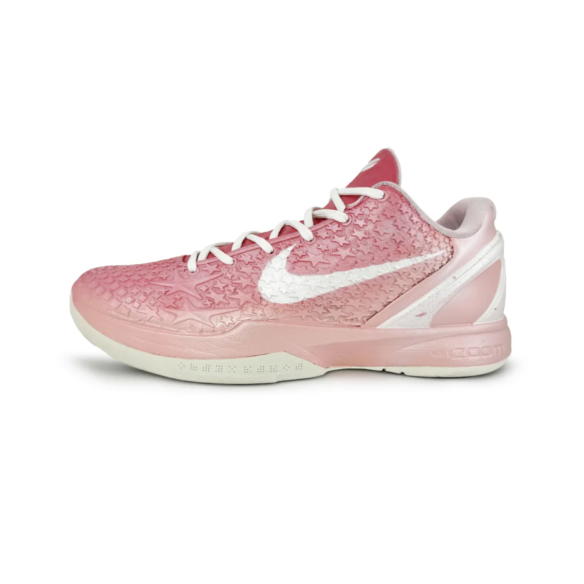 Nike Zoom Kobe 6 Cushioning, Wear Resistant Low top Basketball Shoes Men's Pink White