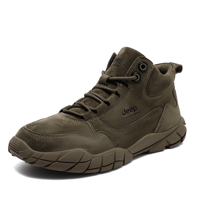 Jeep Mountaineering & Hiking Shoes Men’s Mid Top Khaki