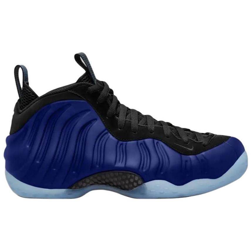 Nike Foamposite One Slip Resistant Abrasion Resistant Mid top Basketball Shoes Unisex Blue Black