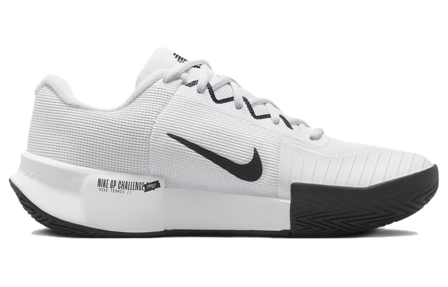 Nike GP Challenge Pro Abrasion Resistant Support Low top Tennis Shoes Women’s White Black