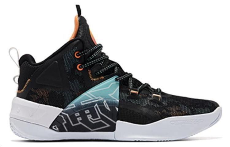 QIAODAN Halberd 5, Q KUNGFU LIGHT Cushioning Slip Resistant Abrasion Resistant High top Basketball Shoes Men’s