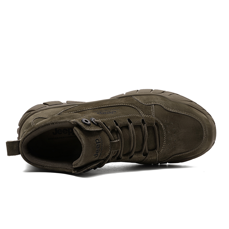 Jeep Mountaineering & Hiking Shoes Men’s Mid Top Khaki