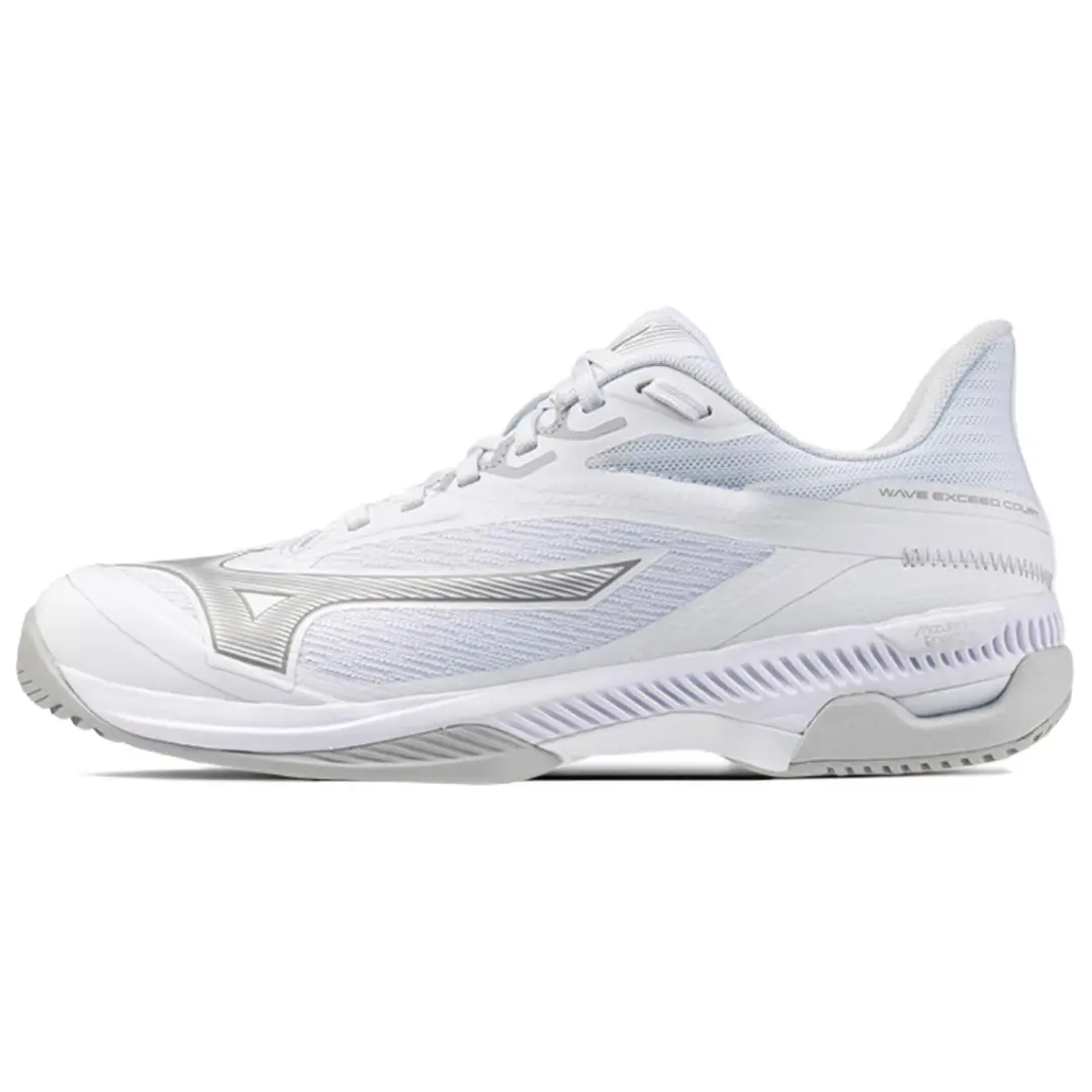 Mizuno WAVE EXCEED COURT Cushioning Slip Resistant Abrasion Resistant Low top Tennis Shoes Women's White Gray