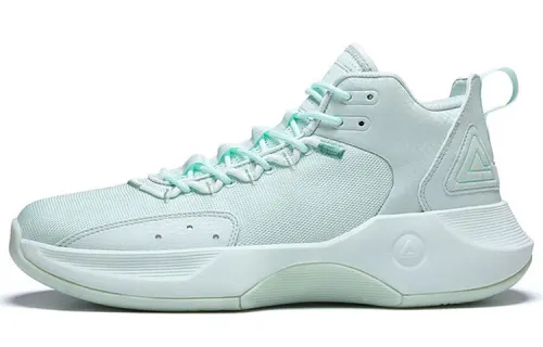 Peak Nomad Comfortable Shock Absorbing Anti-Slip Wear-Resistant Mid-top Basketball Shoes Men's Gouache Green