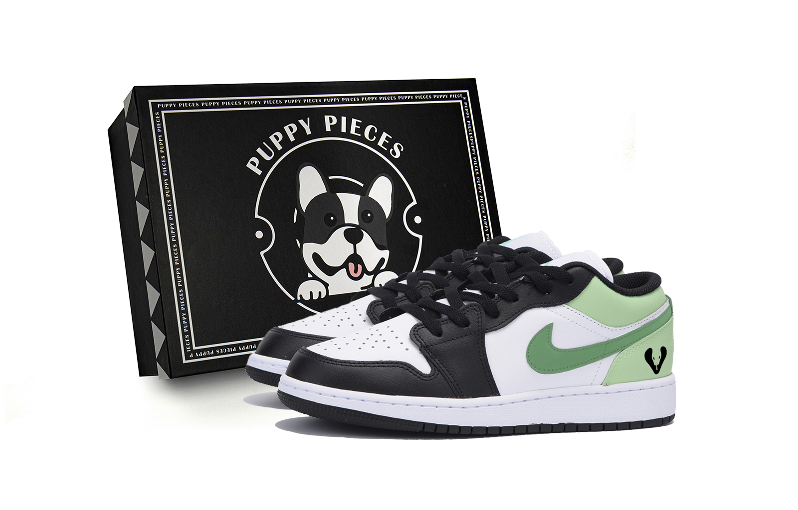 Jordan Air Jordan 1 Coverage Low top Vintage Basketball Shoes Men’s Black Green