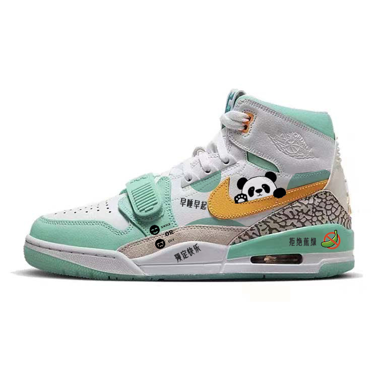 Jordan Legacy 312 Vintage Basketball Shoes Men’s High Top Green/White