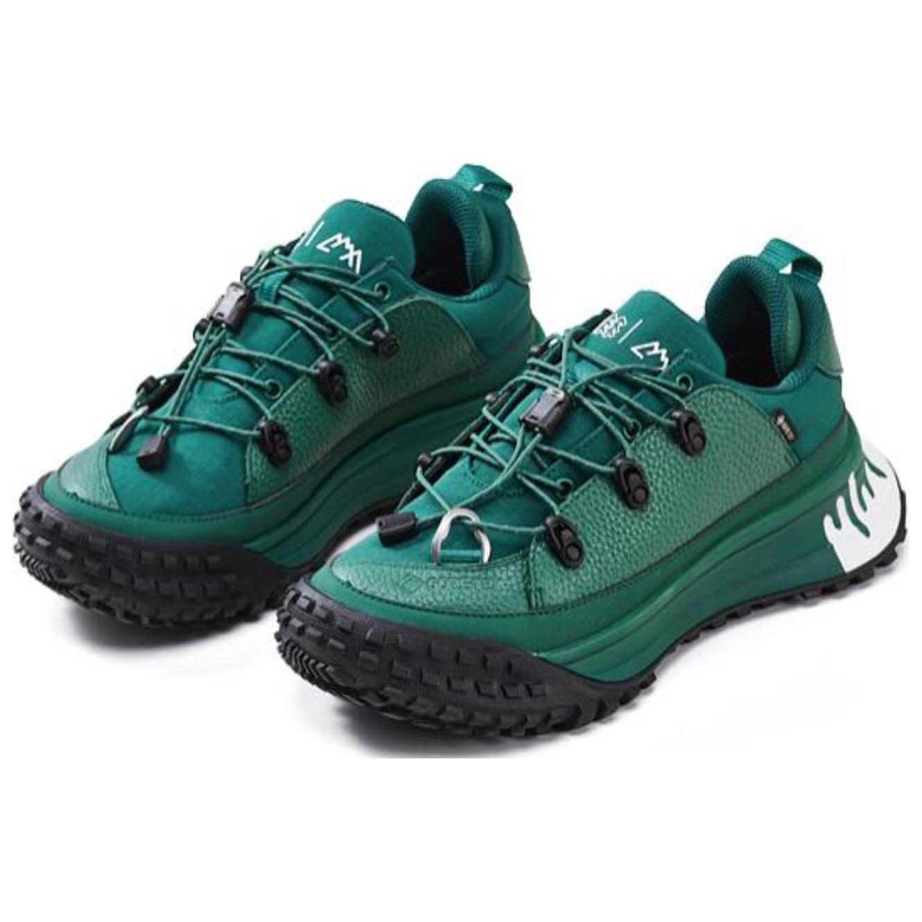 COMFY x KOLON SPORT Slip Resistant Abrasion Resistant Low top Mountaineering Shoes Unisex Gray Green