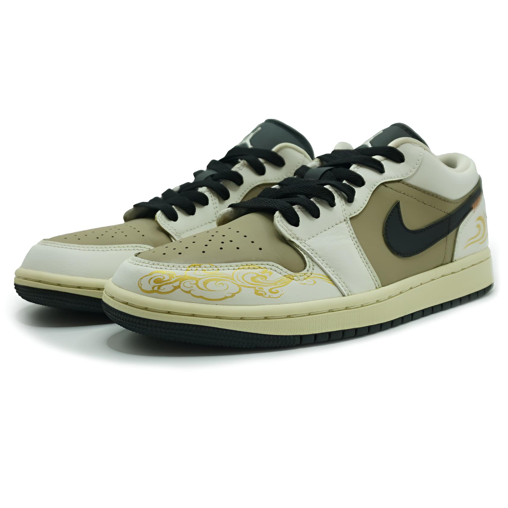 Jordan Air Jordan 1 Abrasion Resistant Low top Vintage Basketball Shoes Unisex