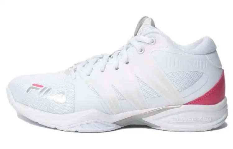 FILA Spaghetti C2 Mid top Basketball Shoes Unisex White