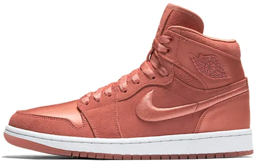 Jordan Air Jordan 1 Retro High Season Of Her Sun Blush Silk Comfortable Non-Slip Lightweight High Top Retro Basketball Shoes Women's Brick Red