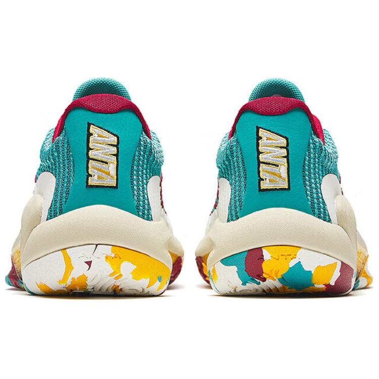 Anta 3 Point Rain Lite V2 Cushioning Low top Basketball Shoes Men’s Green White Red