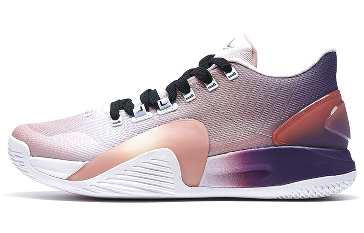 XTEP Lin Generation Low top Basketball Shoes Men’s Light Pink Purple