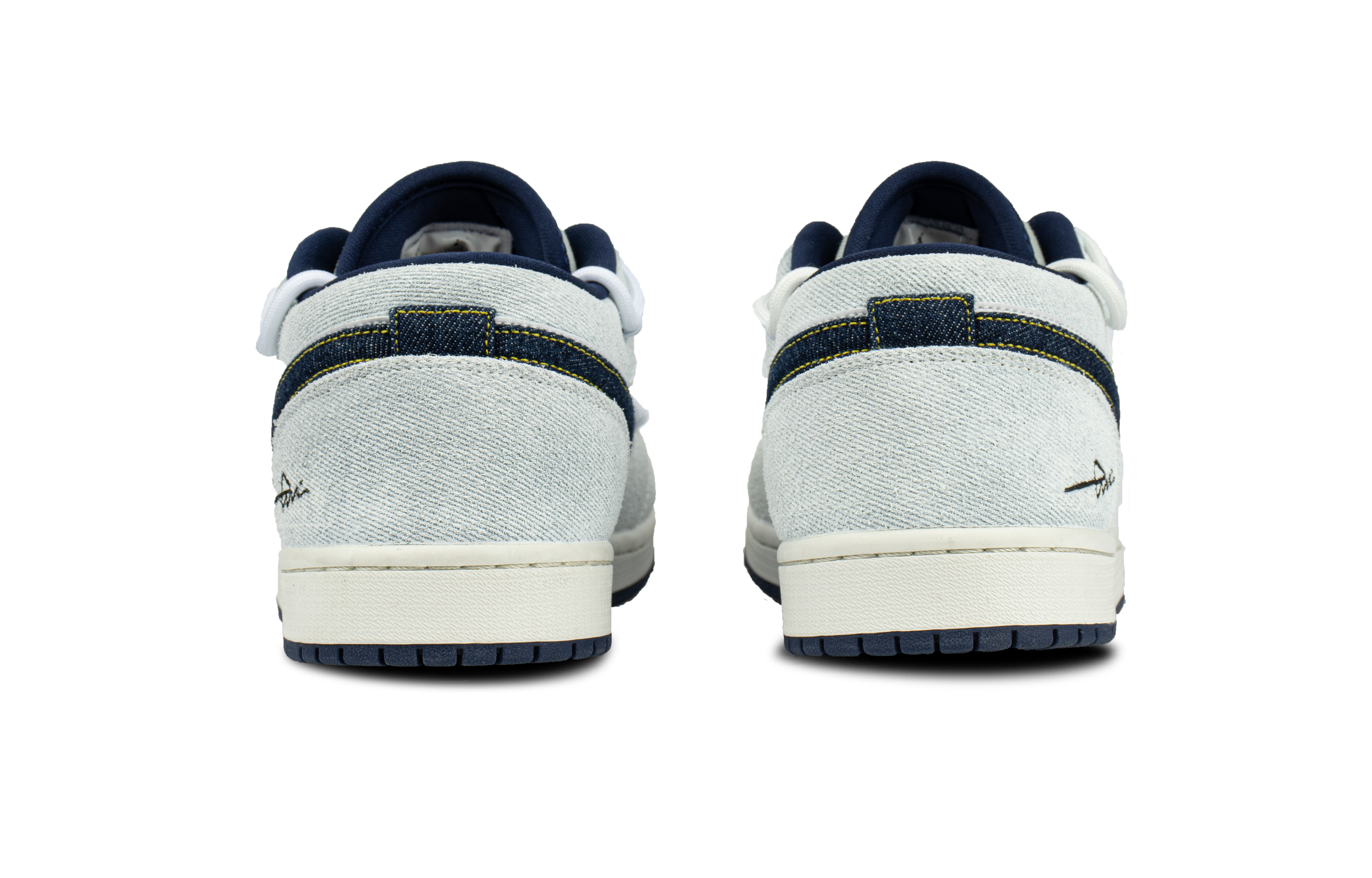 Jordan Air Jordan 1 Fabric Abrasion Resistant Abrasion Resistant Low top Vintage Basketball Shoes Men’s Light Blue