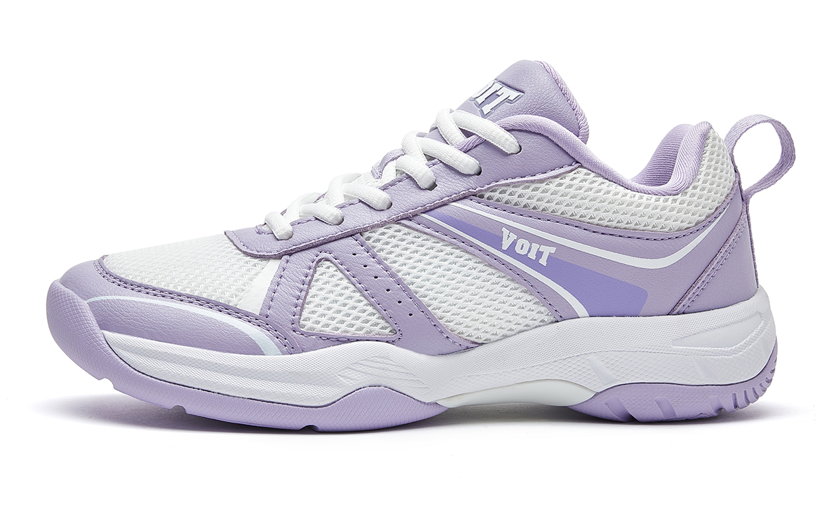 VOIT Coverage Lightweight Rebound Low top Badminton Shoes Women’s Purple White