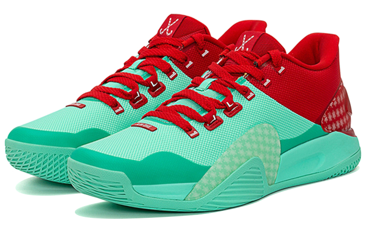 XTEP Lin Generation Low top Basketball Shoes Men’s Red Green