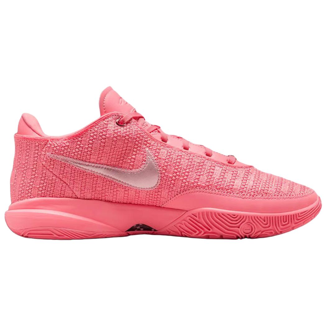 Nike LeBron 20 Abrasion Resistant Abrasion Resistant Basketball Shoes Unisex Pink