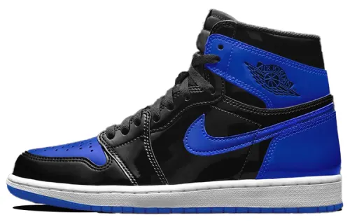 Jordan Air Jordan 1 Vintage Basketball Shoes Men's High Top Black/Blue/White