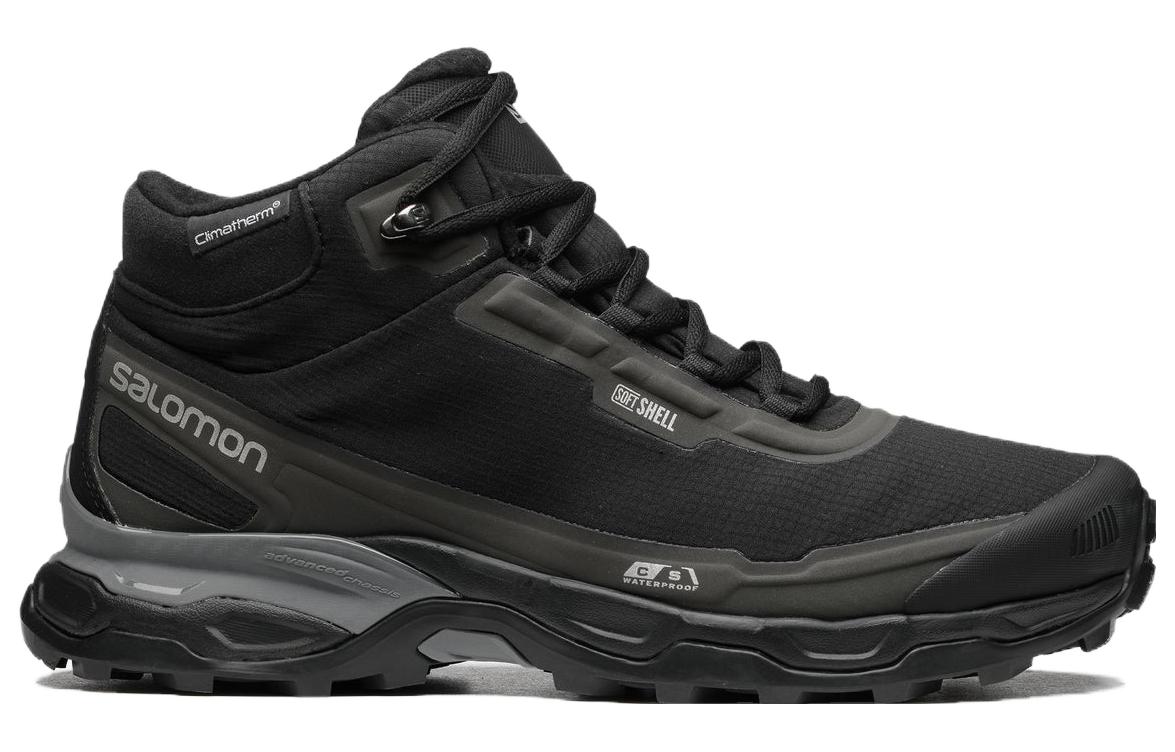 SALOMON Wear resistant And Lightweight High top Outdoor Shoes Unisex Black