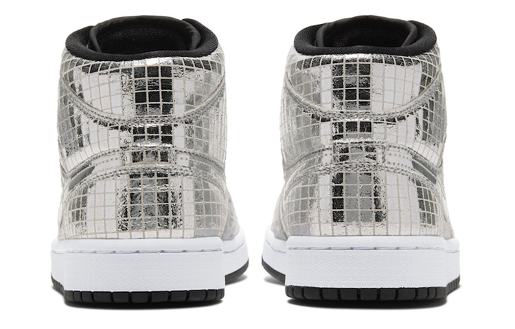 Jordan 1 Mid SE Disco Metallic Silver Women’s