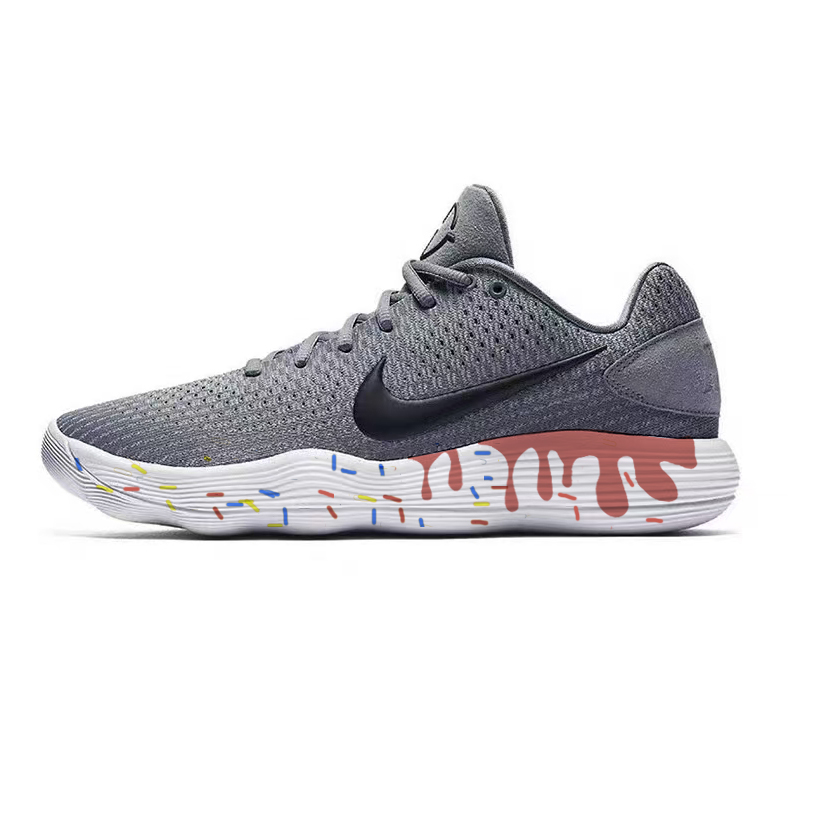 Nike Hyperdunk 2017 Runny Yolk Summer, Candy Ice Cream Low top Basketball Shoes Unisex Gray