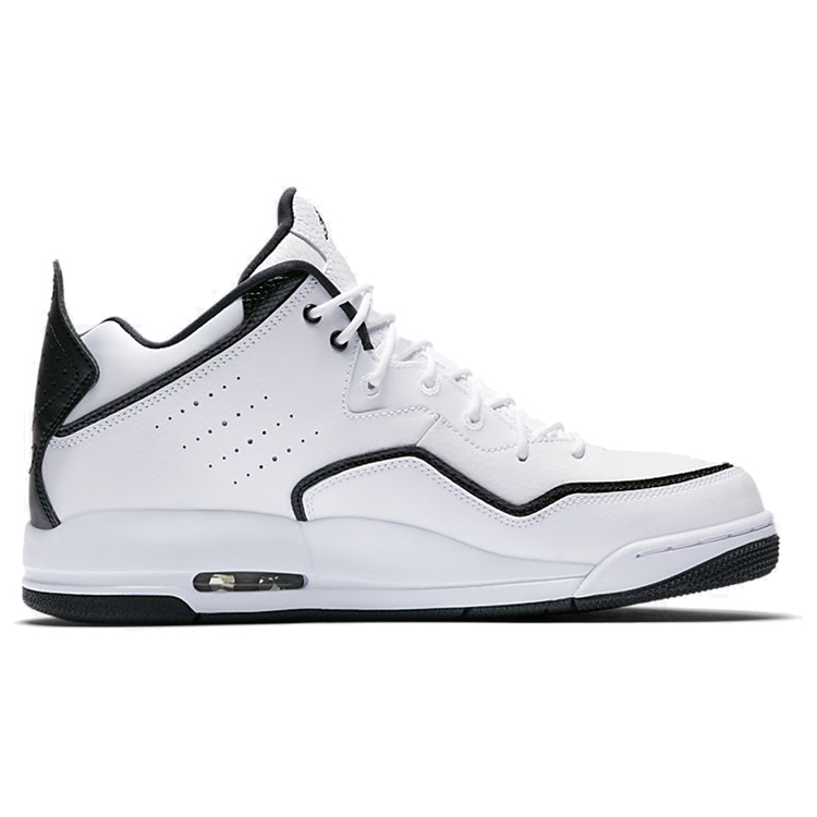 Jordan Courtside 23 Cushioning Slip Resistant Abrasion Resistant Mid top Vintage Basketball Shoes Men’s White