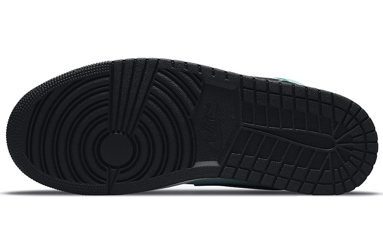 Женские кроссовки Jordan Air Jordan 1 Mid "Teal Tint" (бирюзовые) — 水鸭色/黑 — фото 6
