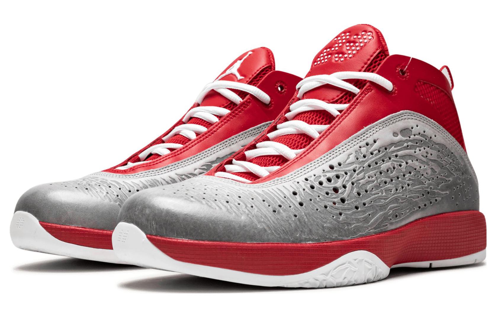 Мужские кроссовки Jordan Air Jordan 2011 "Warrior Pack" (серый / красный) — фото 3