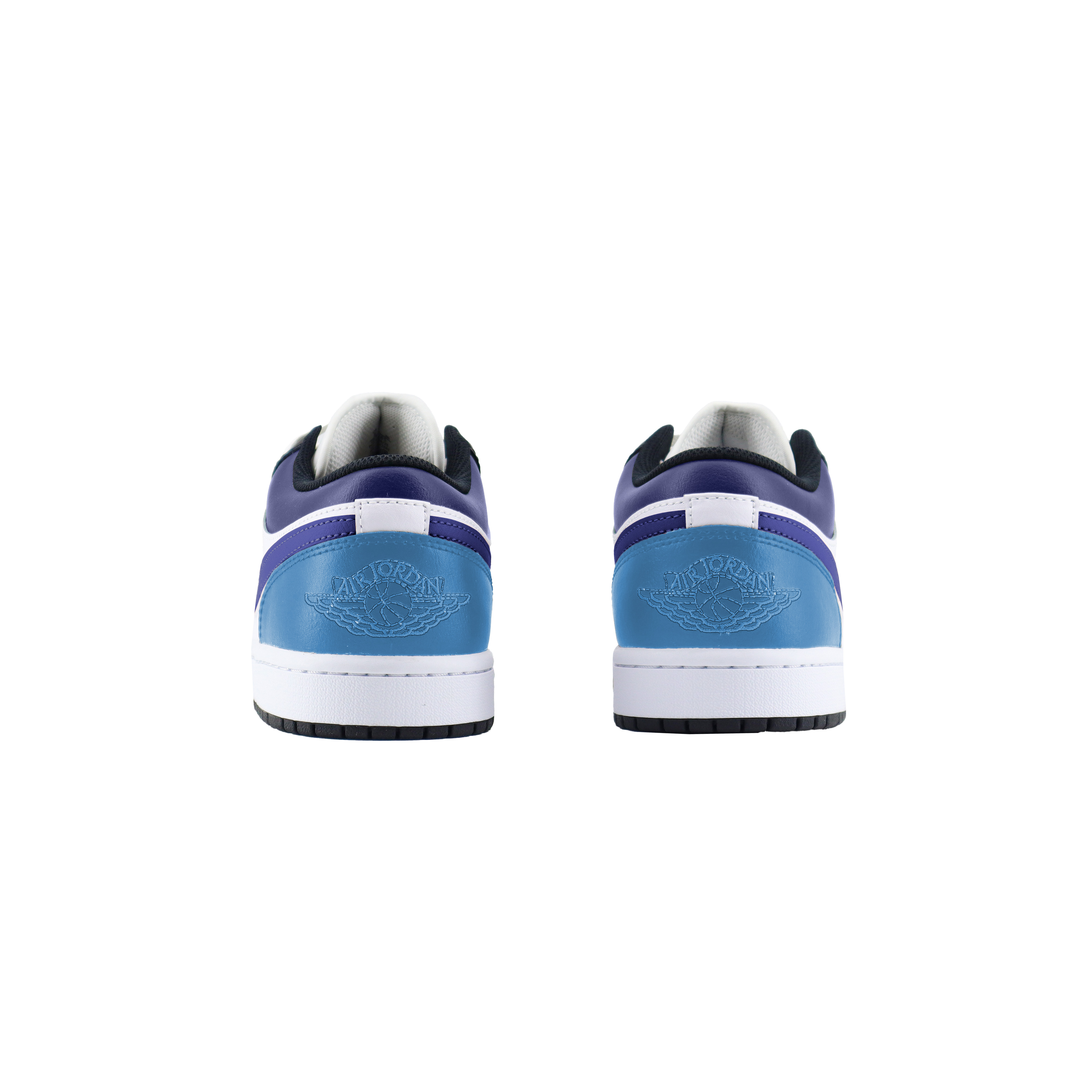 Jordan Air Jordan 1 Low Abrasion Resistant Abrasion Resistant Low top Vintage Basketball Shoes Unisex White Blue