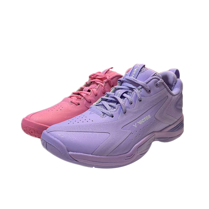 VICTOR A970NL Abrasion Resistant Low top Badminton Shoes Men’s Pink Purple Mismatched