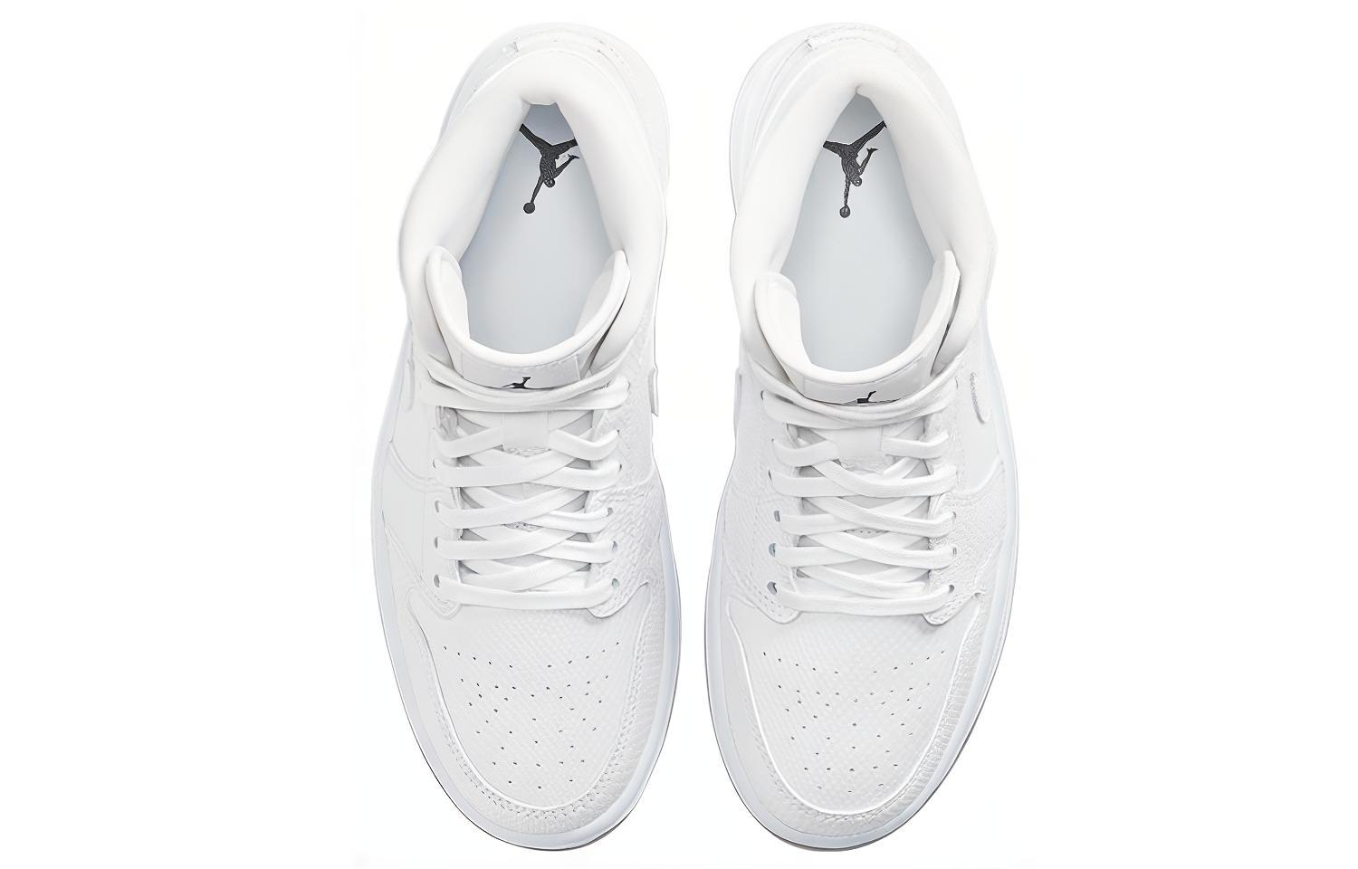 Jordan 1 Mid White Snakeskin Women’s