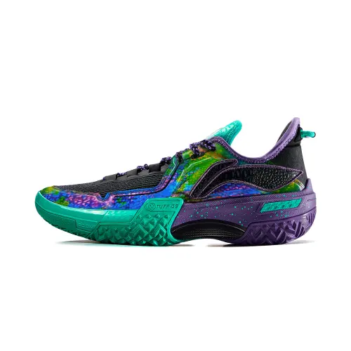 Li Ning Jie Ao Collection Cushioning Slip Resistant Abrasion Resistant Lightweight Rebound Low top Basketball Shoes