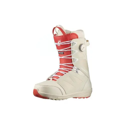 SALOMON Thermal Abrasion Resistant Cushioning Fashion Trend Crew Snow Boots Men's White