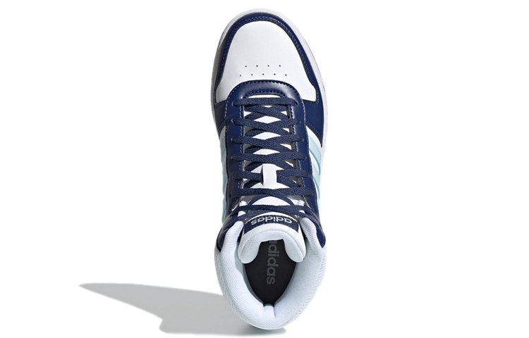 Женские кроссовки adidas neo Hoops 2.0 (бело-синие) — фото 5