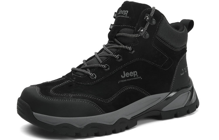 Jeep Mid top Outdoor Shoes Men’s Black