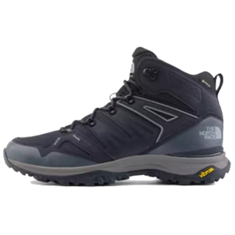 THE NORTH FACE Hedgehog Soft And Comfortable Slip Resistant Abrasion Resistant Mid top Hiking Shoes Men's Black
