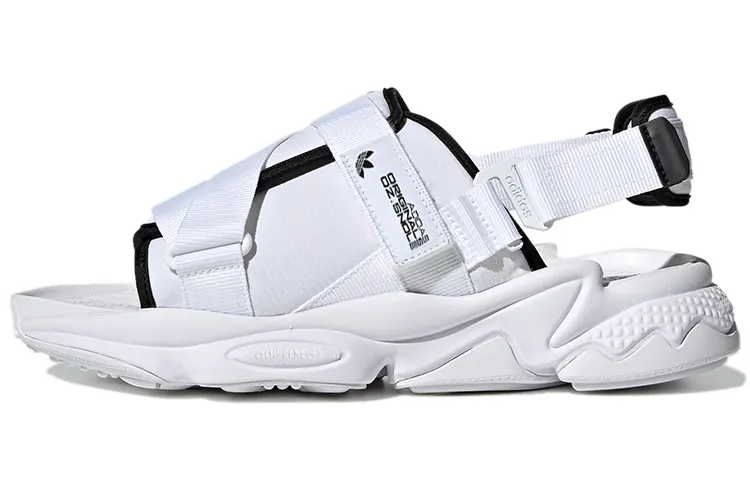 Adidas Originals Ozweego Sandal Minimalistic White Sandals 'White Black'