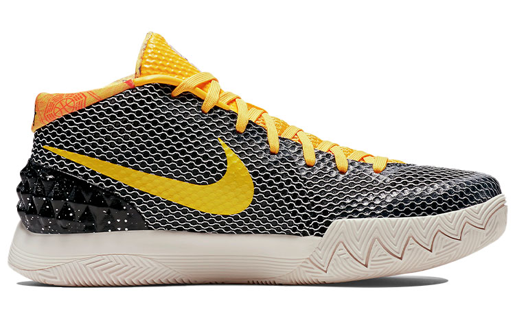 Мужские кроссовки Nike Kyrie 1 Rise China (черно-желтые) — 黑/黄/帆色/浅骨 — фото 2