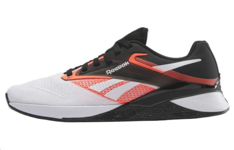 Reebok Nano X4 Comfortable Low top Training Shoes Unisex Black White Red