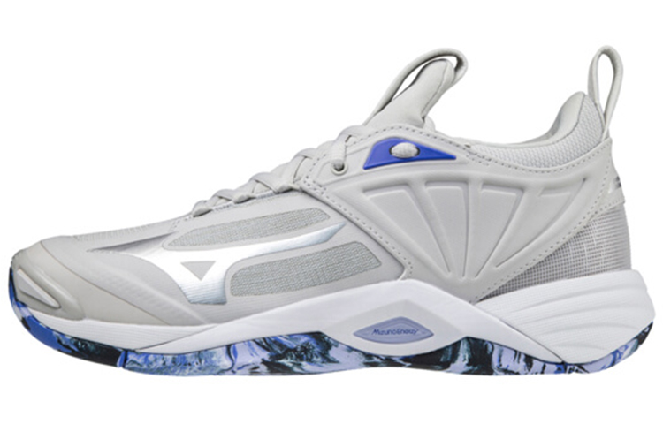 Mizuno Wave Momentum 2 wear-resistant non-slip volleyball shoes for men and women, gray