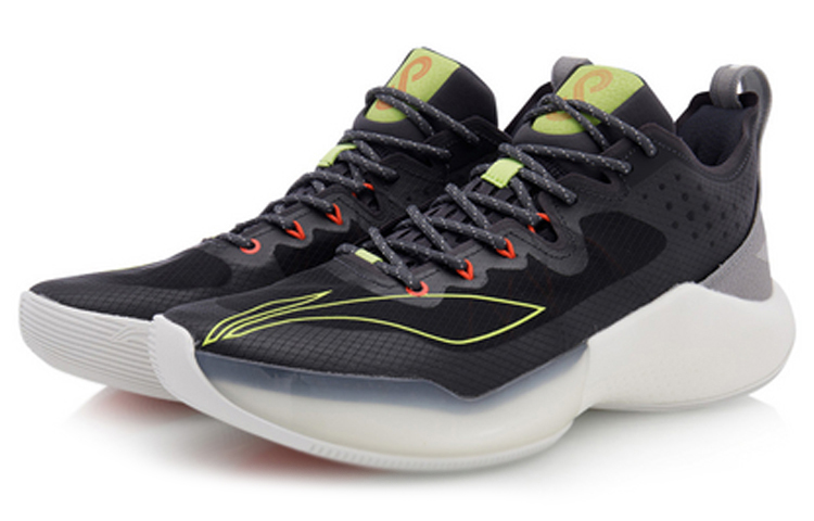 Li Ning Sonic 8 Low Synthetic Leather Slip Resistant Abrasion Resistant Low top Basketball Shoes Men’s Black Gray