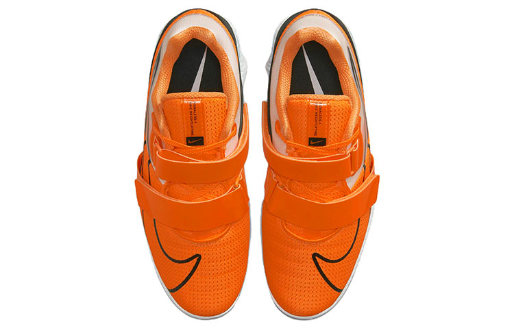 Кроссовки Nike Romaleos 4 (оранжево-черные) — фото 4