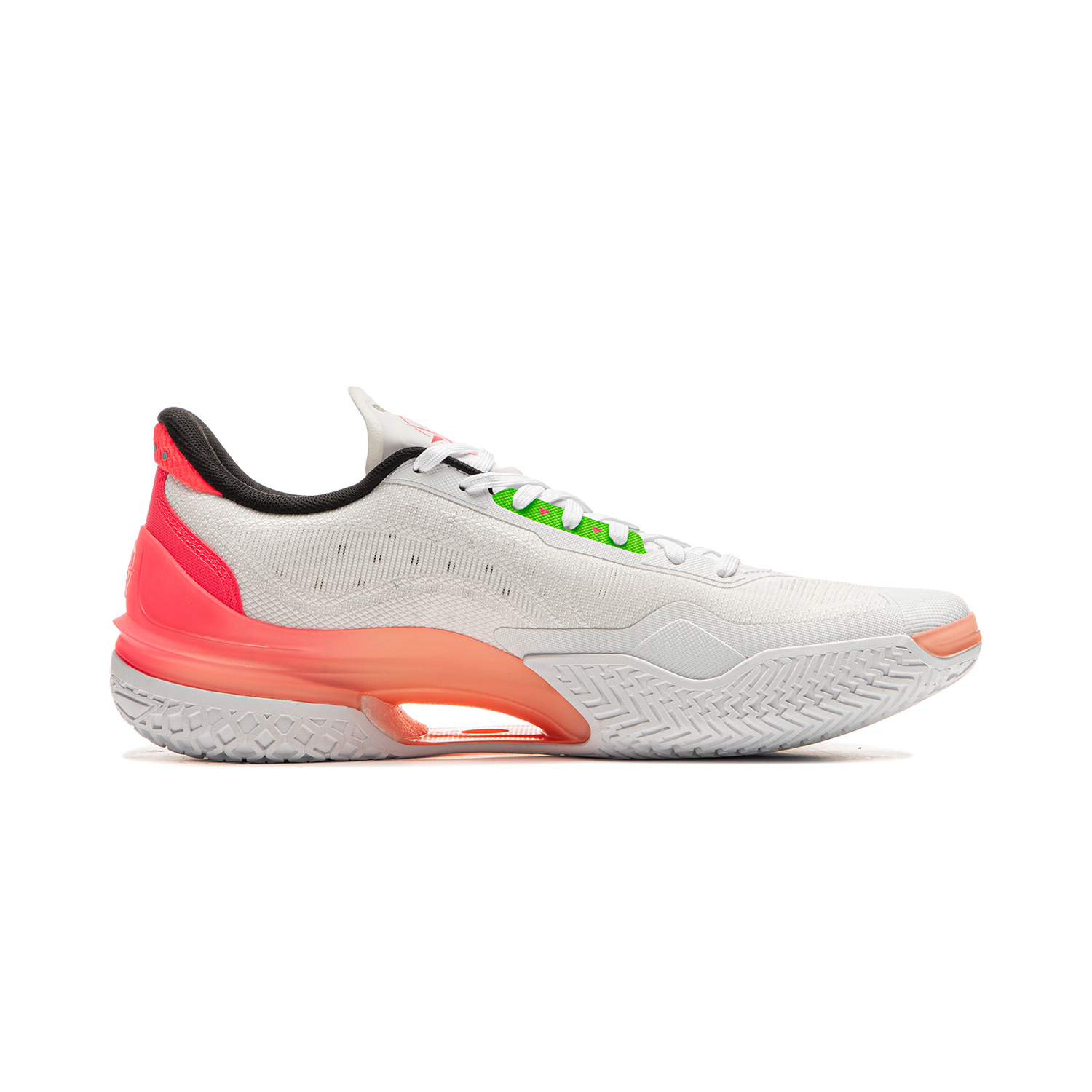 Li Ning Liren 5 Slip Resistant Coverage Lightweight Rebound Low top Basketball Shoes Men’s Pink White