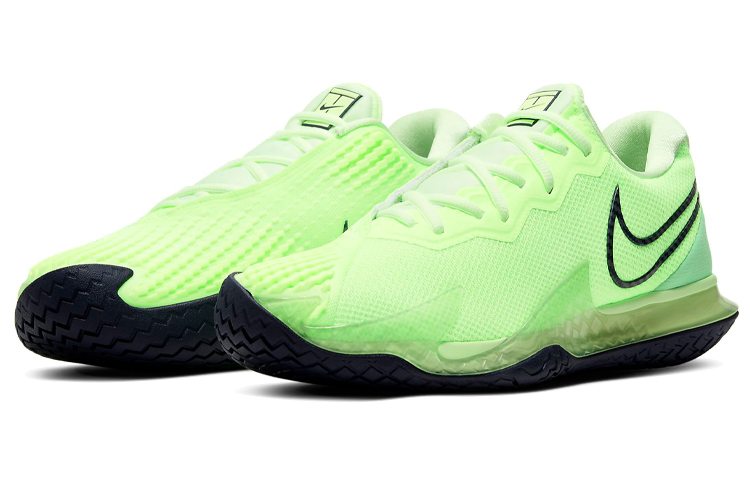 Мужские кроссовки Nike Air Zoom Vapor Cage 4 (черно-зеленые) — фото 3