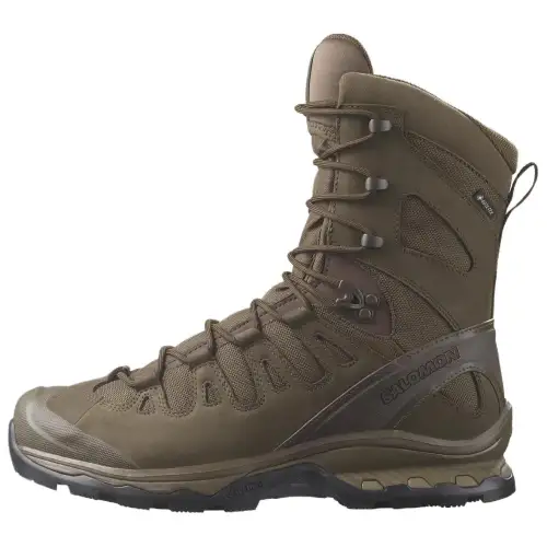 SALOMON QUEST 4D FORCES 2 Slip Resistant Abrasion Resistant High top Mountaineering Shoes Unisex Earthy Brown