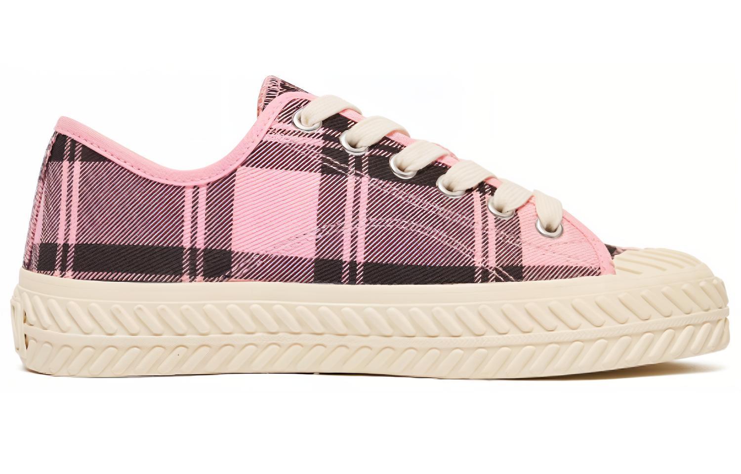 MLB Playball Slip Resistant Abrasion Resistant Slip Resistant Abrasion Resistant Low top Canvas Shoes Unisex Pink