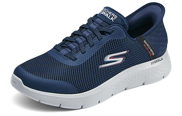 Skechers Breathable Lightweight Support Balance Cushioning Abrasion Resistant Low top Running Shoes Men’s Blue